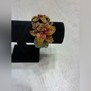 Colorful Floral Crystal Bracelet by Heidi Daus.